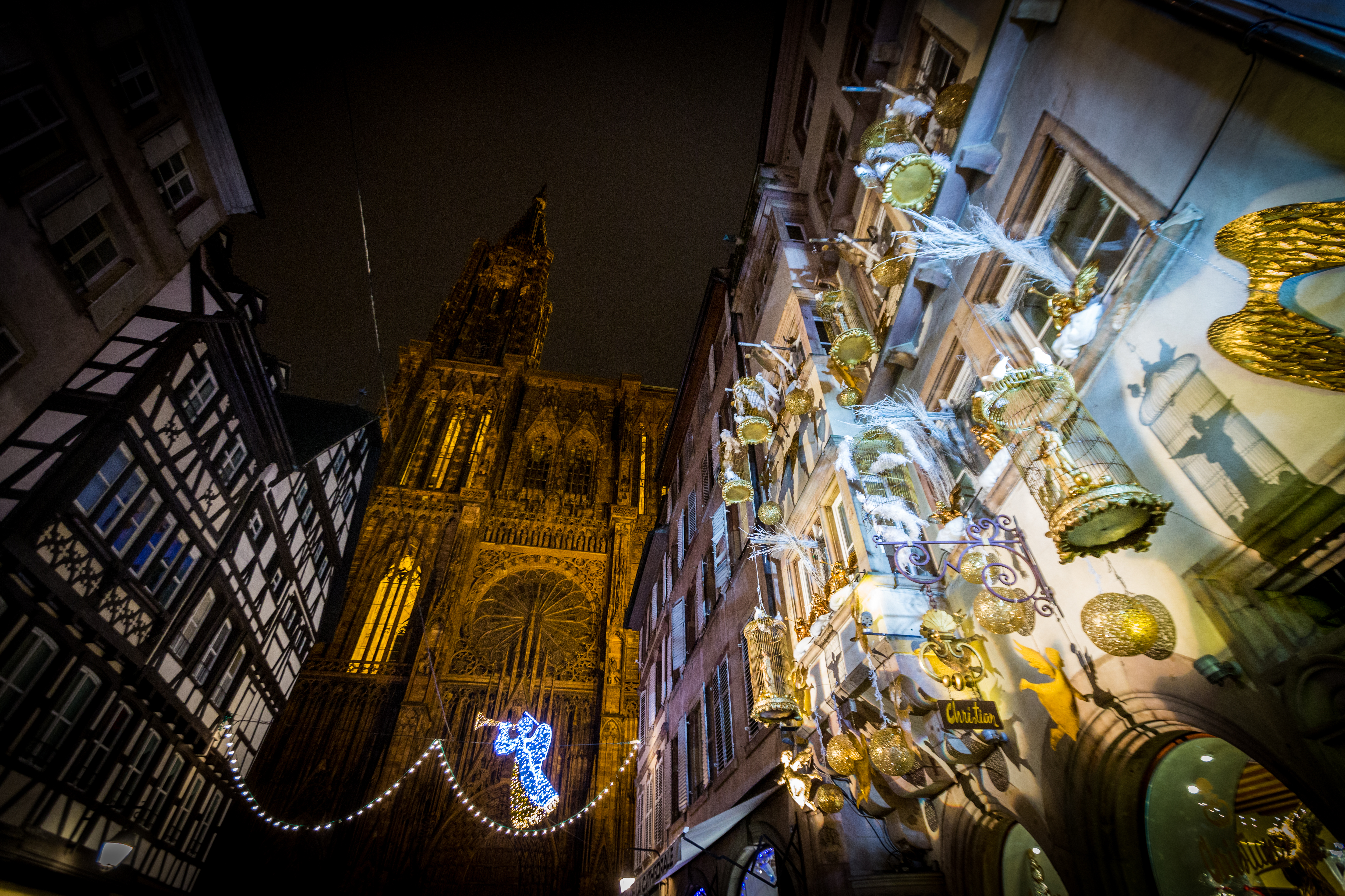 Cathédrale de Strasbourg illuminée