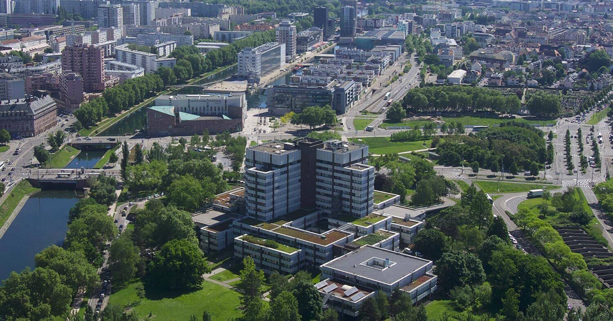 Carte des pistes cyclables de Strasbourg (2024)