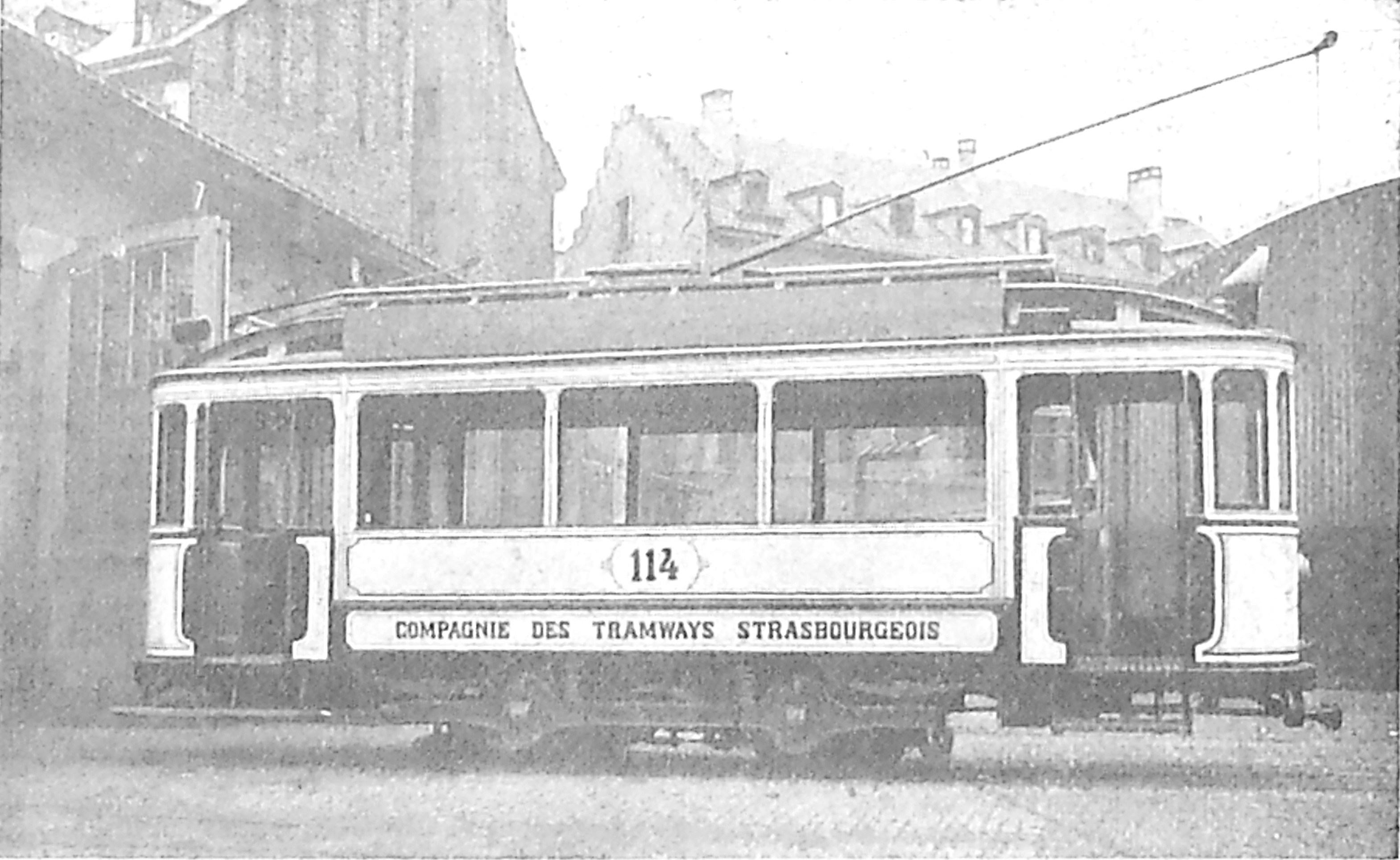 Tram historique de Strasbourg années 1900