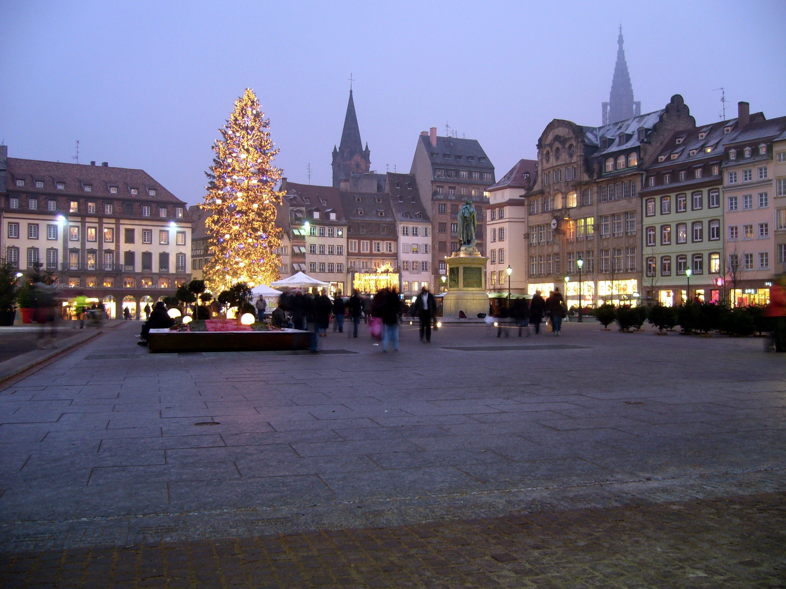 Place Kléber illuminée - Centre-ville de Strasbourg